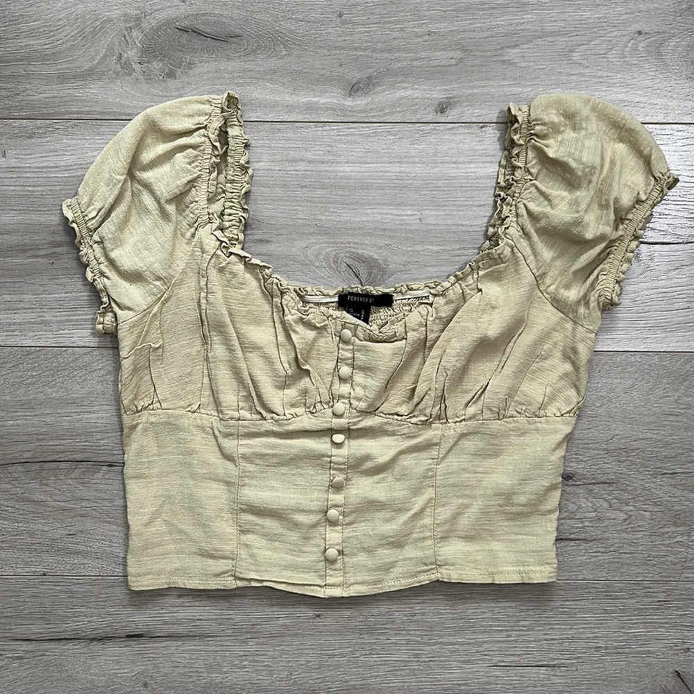 Light Green Crop Top